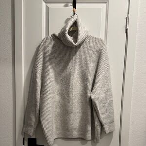 Zara Gray Cowl Neck Sweater